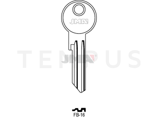 FB-16 Cilindričan ključ (Silca FB18RX / Errebi F27RL) 12990