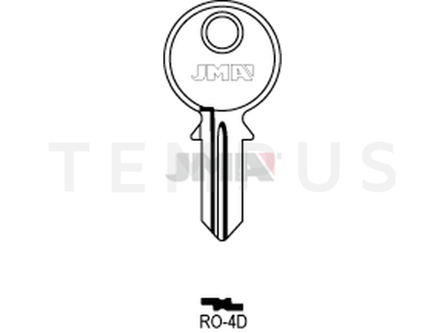 RO-4D Cilindričan ključ (Silca RO5 / Errebi R5R) 13645