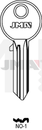 JMA NO-1 / ABU-14 Cilindričan ključ (Silca TOP1R, AB54 / Errebi AU44)