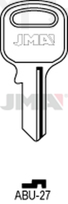 JMA ABU-27 Cilindričan ključ (Silca AB15  / Errebi AU9PD )
