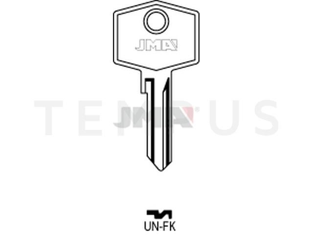 UN-FK Cilindričan ključ (Silca UNI11B / Errebi UN1R) 14018