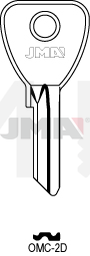 JMA OMC-2D Cilindričan ključ (Silca OC074 / Errebi O5PD)