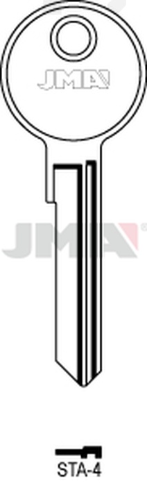 JMA STA-4  Cilindričan ključ (Silca STA2R / Errebi SR3R)