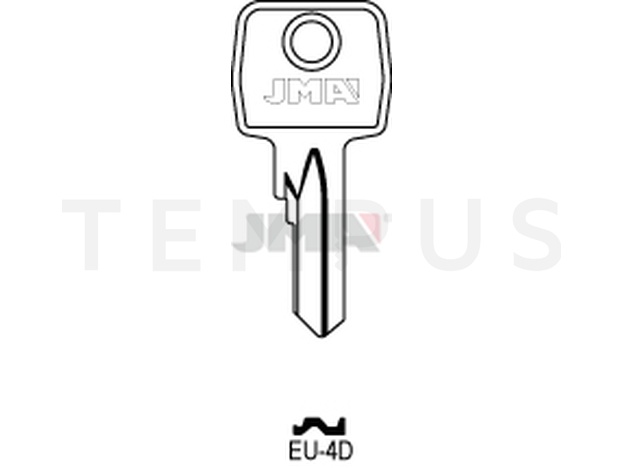 EU-4D Cilindričan ključ (Silca EU4 / Errebi EL2) 12938
