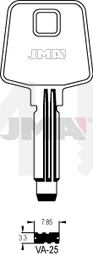 JMA VA-25 Specijalan ključ (Silca VAC91 / Errebi VC80)