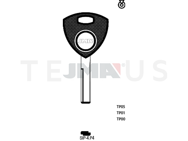 TP00SIP-4.P4 (Silca SIP16T0 / Errebi T00GB17RPA) 13916