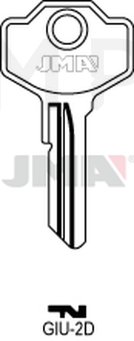 JMA GIU-2D Cilindričan ključ (Silca GS4R / Errebi GU4R)