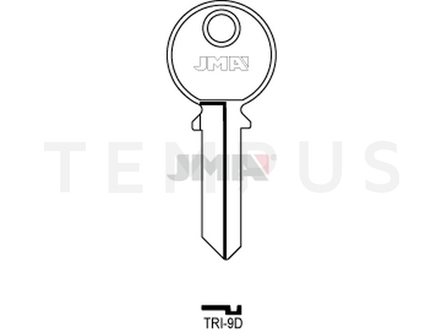 TRI-9D Cilindričan ključ (Silca TL5 / Errebi TR6R) 13973