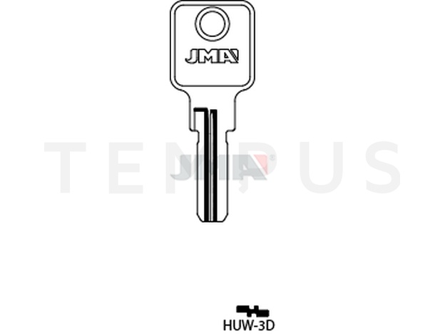 HUW-3D Cilindričan ključ (Silca HW15R / Errebi UW11)