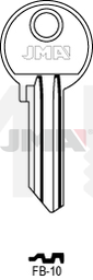 JMA FB-10 Cilindričan ključ (Silca FB18R / Errebi F27R)