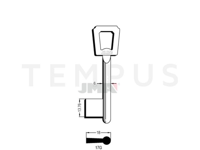 17G Kasa ključ (Errebi 50J17G) 17960