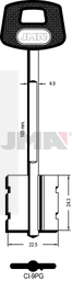 JMA CI-9PG Kasa ključ (Silca 5CS12P / Errebi 2CI9P97)