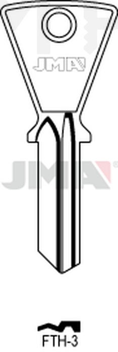 JMA FTH-3 Cilindričan ključ (Silca FH6 / Errebi FT7)