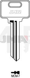 JMA MCM-7 Cilindričan ključ (Silca MC8 / Errebi MD15)