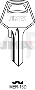 JMA MER-16D Cilindričan ključ (Silca MER1 / Errebi MR4D)