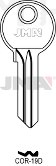 JMA COR-19D Cilindričan ključ (Silca CB42 / Errebi CO18)