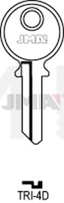 JMA TRI-4D Cilindričan ključ (Silca TL10 / Errebi TR10R)