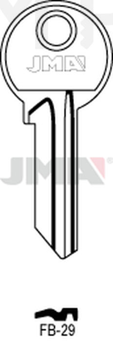 JMA FB-29 Cilindričan ključ (Silca FB28R / Errebi F35R)