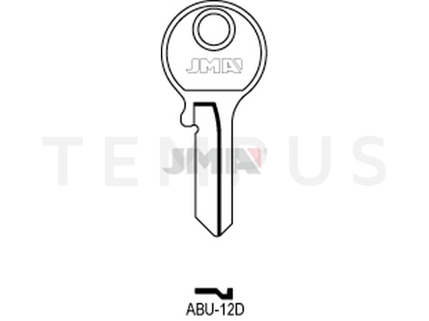 ABU-12D Cilindričan ključ (Silca AB13R  / Errebi AU13R )