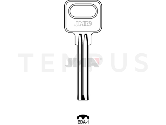 BDA-1 Specijalan ključ (Silca BAE1 / Errebi MAS2) 12580