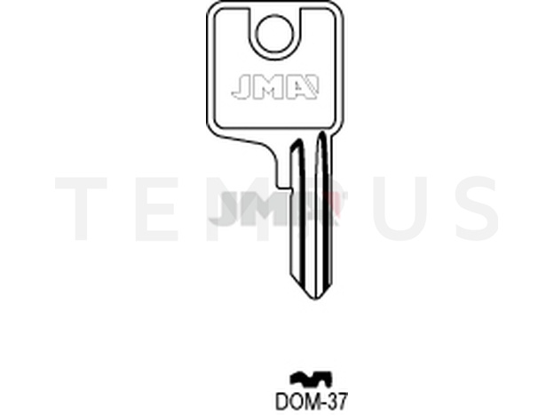 DOM-37 Cilindričan ključ (Silca DM34R / Errebi DM32R)