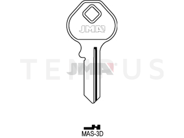 MAS-3D Cilindričan ključ (Silca MS6 / Errebi M12) 13421