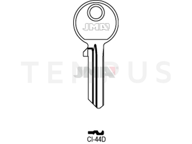 CI-44D Cilindričan ključ (Silca CS21 / Errebi LOG5PD) 12724