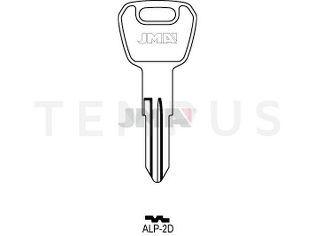 ALP-2D Cilindričan ključ (Silca ALP9R / Errebi AH8R) 12534