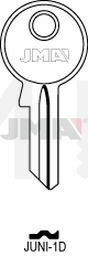 JMA JUNI-1D Cilindričan ključ (Silca JU1 / Errebi JN4)