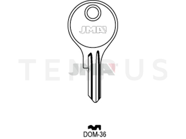 DOM-36 Cilindričan ključ (Silca DM10R / Errebi DM14R)