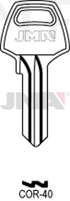 JMA COR-40 Cilindričan ključ (Silca CB3 / Errebi CO5PD)