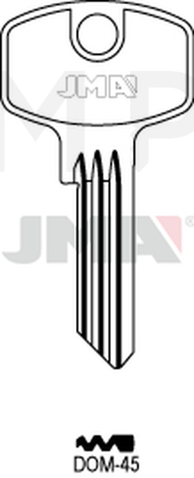 JMA DOM-45 Cilindričan ključ (Silca DM97R / Errebi DM25R)