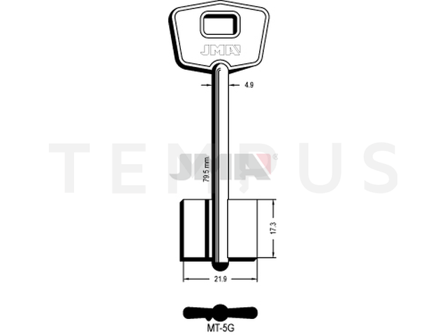 MT-5G Kasa ključ (Silca 5MT7 / Errebi 2MO9R) 13521