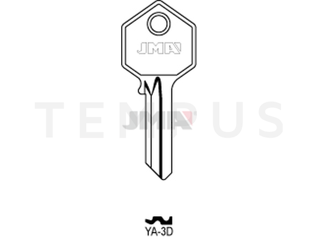 YA-3D Cilindričan ključ (Silca YA7 / Errebi YI5PD) 14104