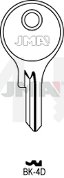 JMA BK-4D Cilindričan ključ (Silca BK4 / Errebi KS3X)