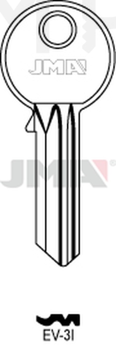 JMA EV-3I Cilindričan ključ (Silca EV4R / Errebi EV5S1)