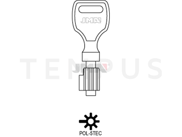 POL-5TEC Specijalan ključ (Silca 5PX6 / Errebi PO640) 13596