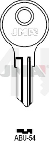 JMA ABU-54 Cilindričan ključ (Silca AB35R / Errebi AU81R )
