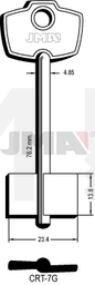 JMA CRT-7G Kasa ključ (Silca CQ / Errebi 1C2Q)