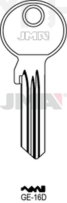 JMA GE-16D Cilindričan ključ (Silca GE52X / Errebi GG42)