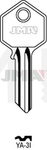 JMA YA-3I Cilindričan ključ (Silca YA7R / Errebi YI5PS)