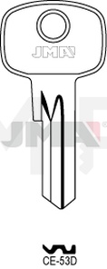 JMA CE-53D Cilindričan ključ (Silca CE41 / Errebi CE4DN)
