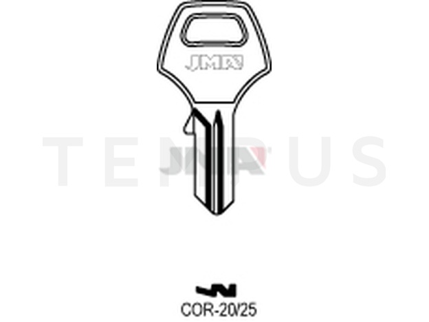 COR-20-25 Cilindričan ključ (Silca CB9 / Errebi CO3PD)
