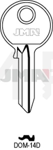 JMA DOM-14D Cilindričan ključ (Silca DM7 / Errebi DM6D)