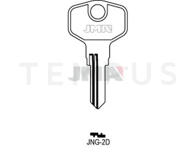 JNG-2D Cilindričan ključ (Silca JU13R / Errebi JNG2)