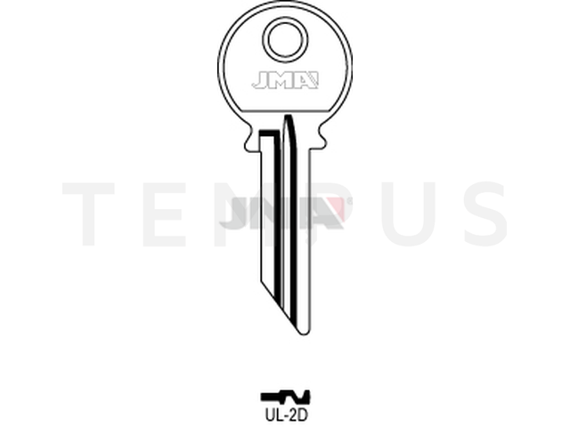 UL-2D Cilindričan ključ (Silca CKM1 / Errebi ULN2D) 14012