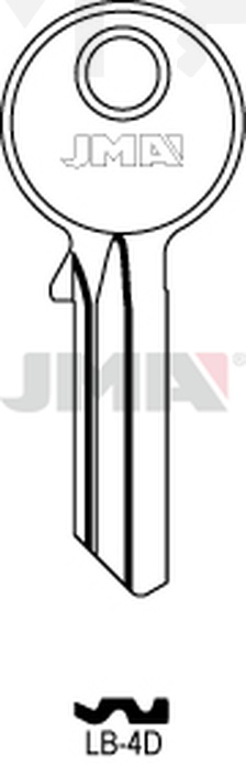 JMA LB-4D Cilindričan ključ (Silca YT16 / Errebi LOB4)