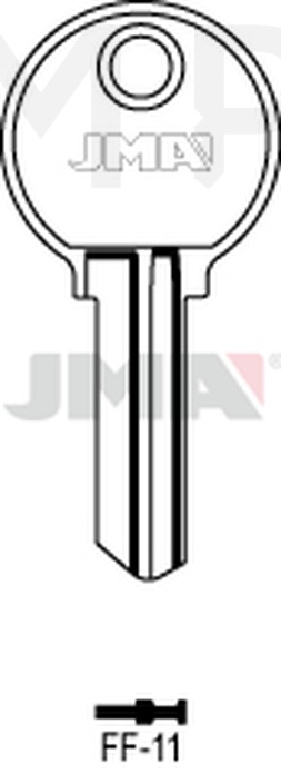 JMA FF-11 Cilindričan ključ (Silca FF17 / Errebi FF17)