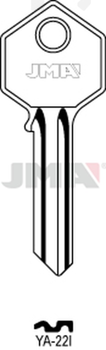 JMA YA-22I Cilindričan ključ (Silca YA31R / Errebi YI6S)
