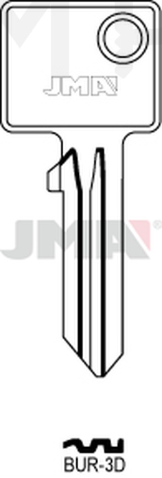 JMA BUR-3D Cilindričan ključ (Silca BUR13 / Errebi BG18)
